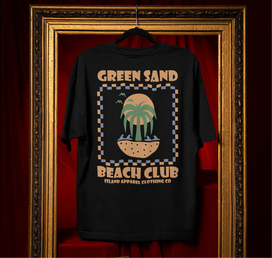Green Sand Beach Club T Shirt (5 Colours) **Buy 2 get the 3rd half price** **Mix & Match**