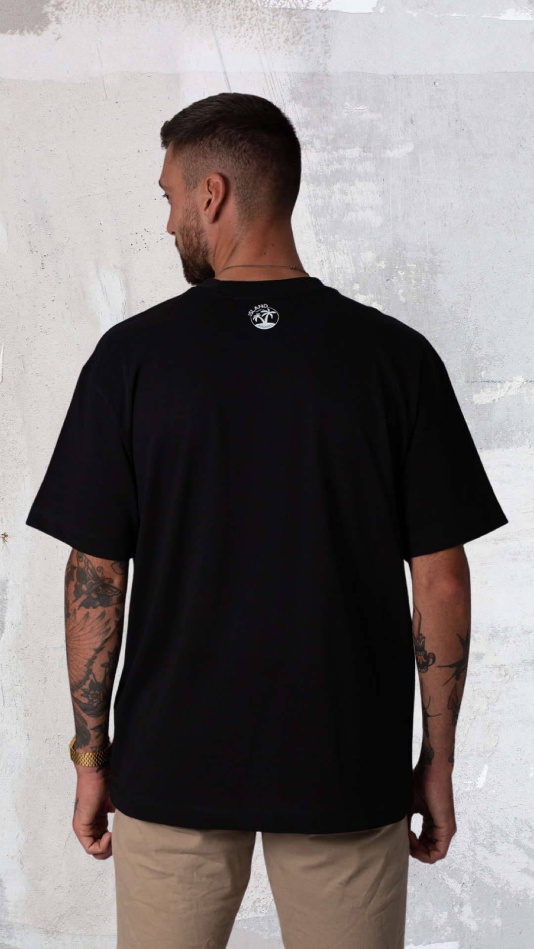Shaka Hand Heavy Weight T shirt (Black)