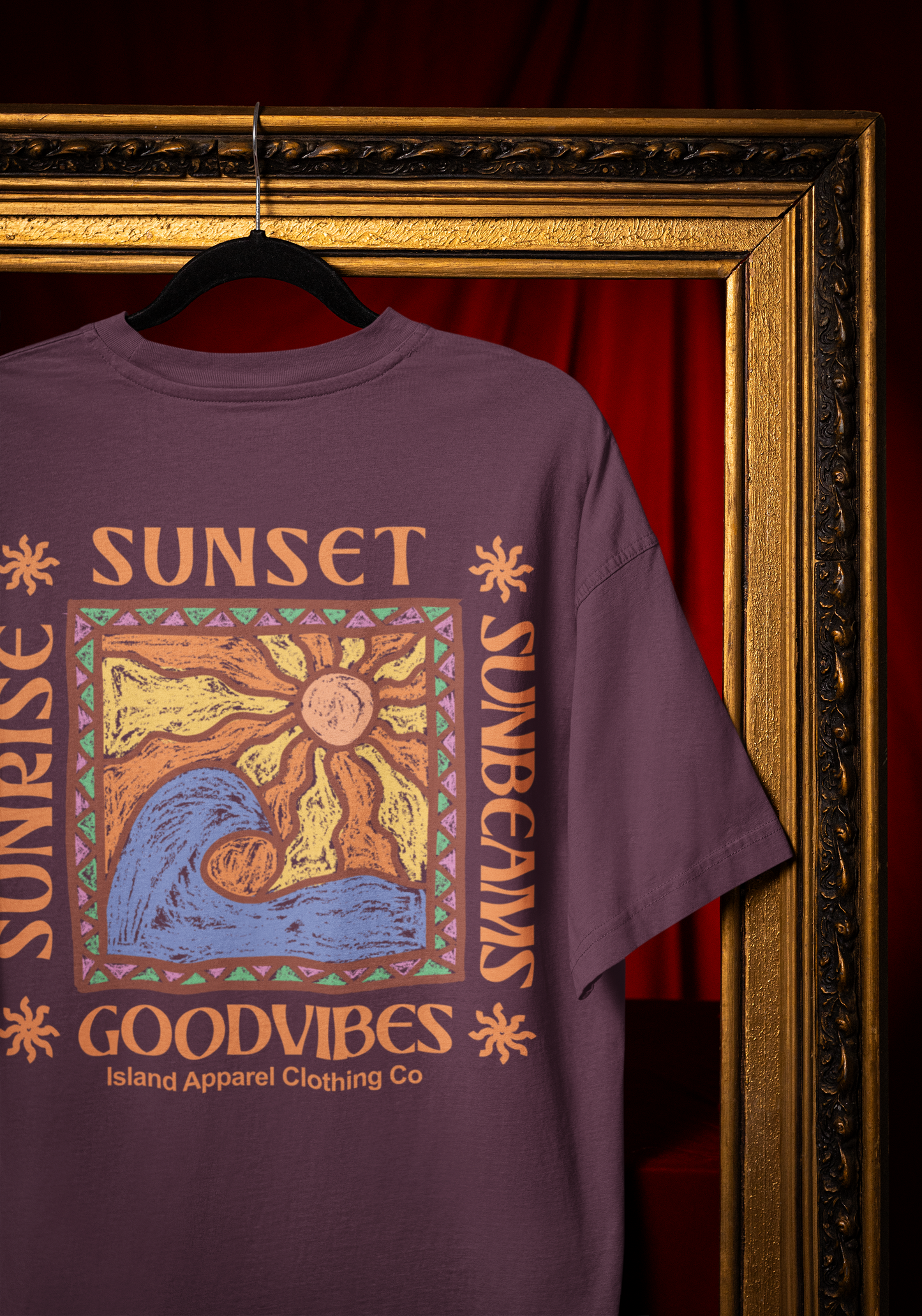 Retro Sunset T shirt (5 Colours)