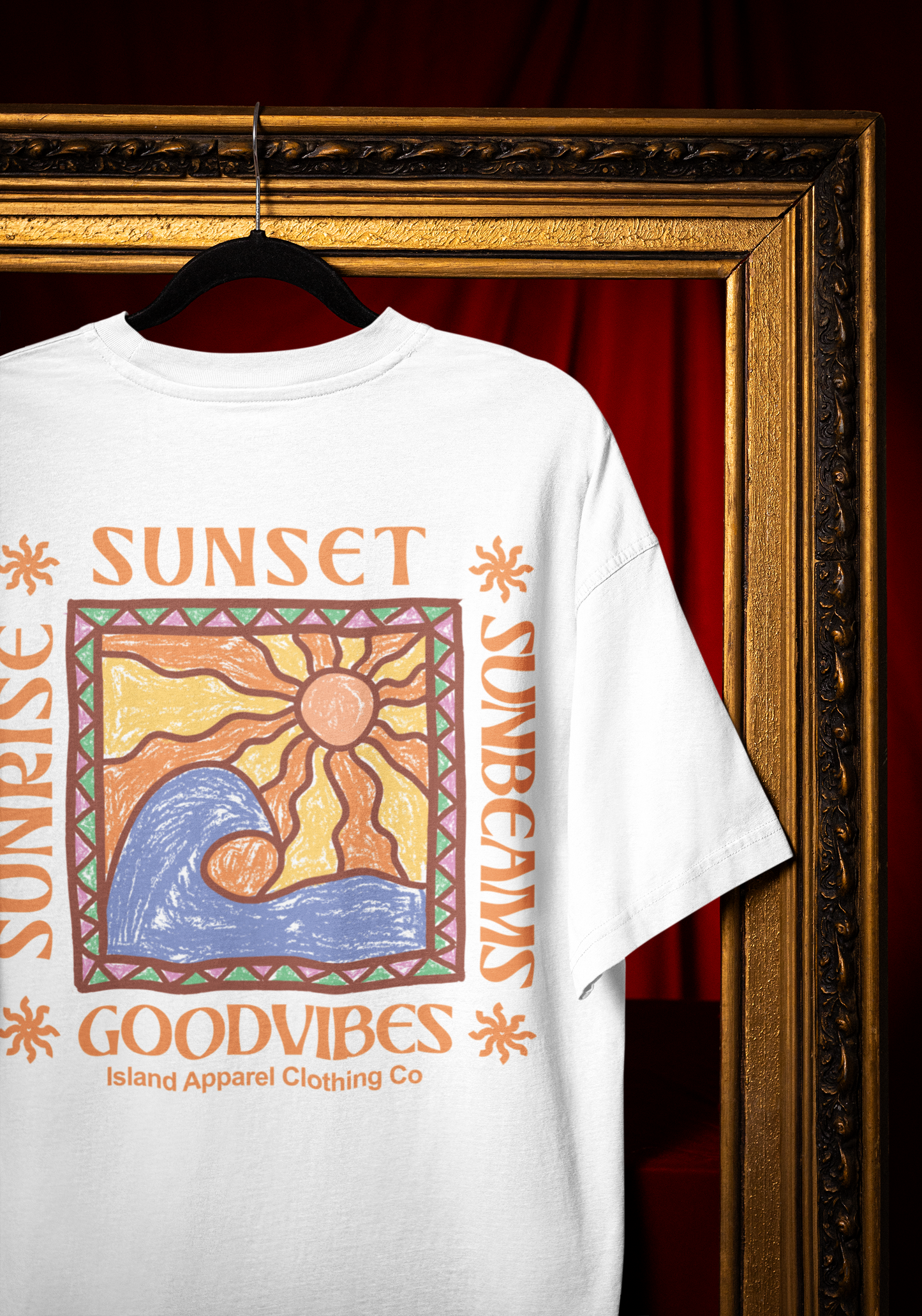 Retro Sunset T shirt (5 Colours)