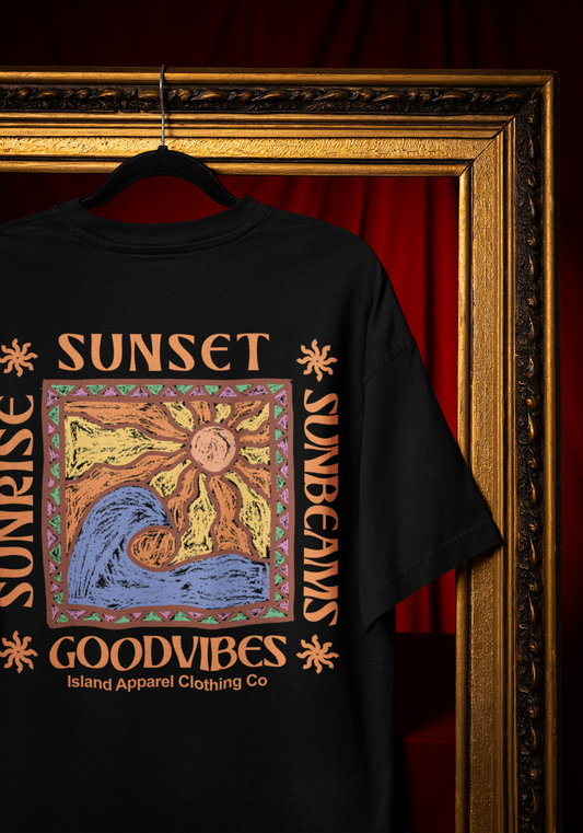 Retro Sunset T shirt (5 Colours)