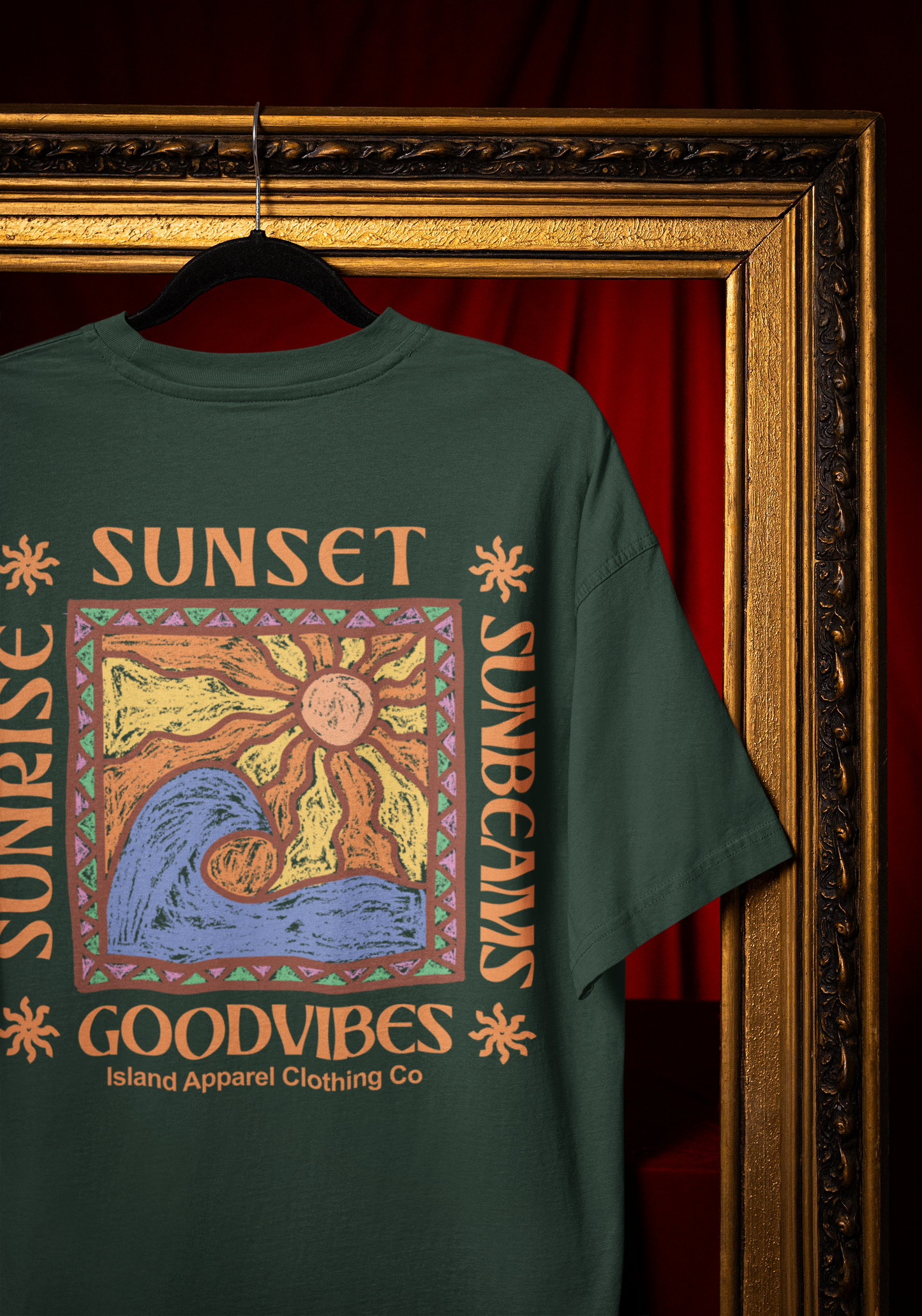 Retro Sunset T shirt (5 Colours)